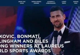 劳伦斯世界体育奖揭晓：德约科维奇第五次荣膺最佳男运动员
